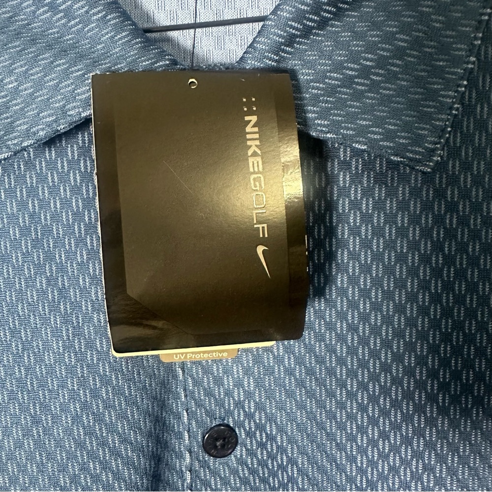 Nike Men's Navy Polo Shirt With Copenhagen Insignia on Sleeve - Picture 5 of 7